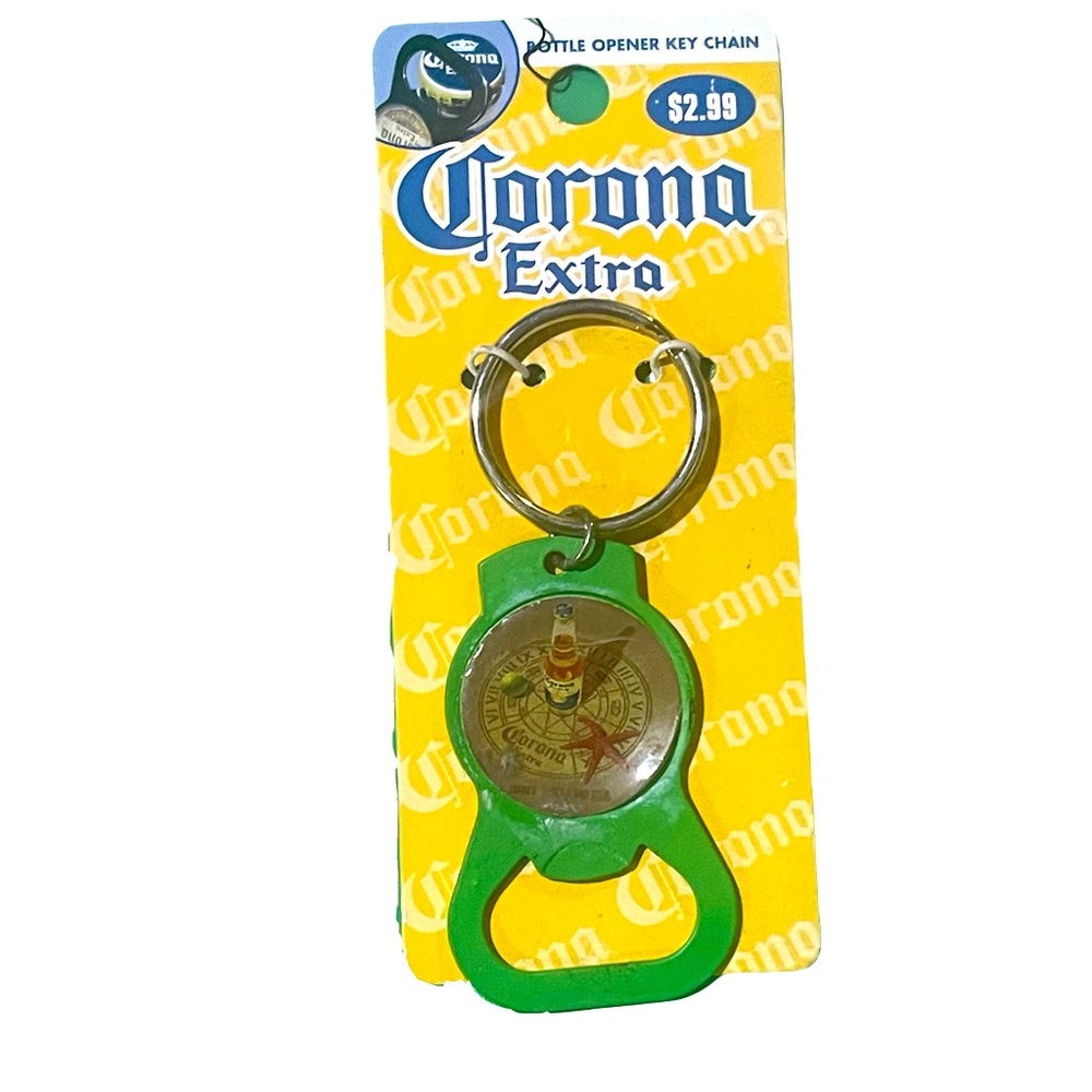 Corona Extra Green Bottle Opener Keychain